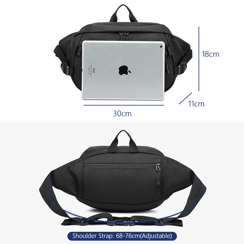 Male Casual Waist Packs Waterproof Fanny Pack Men