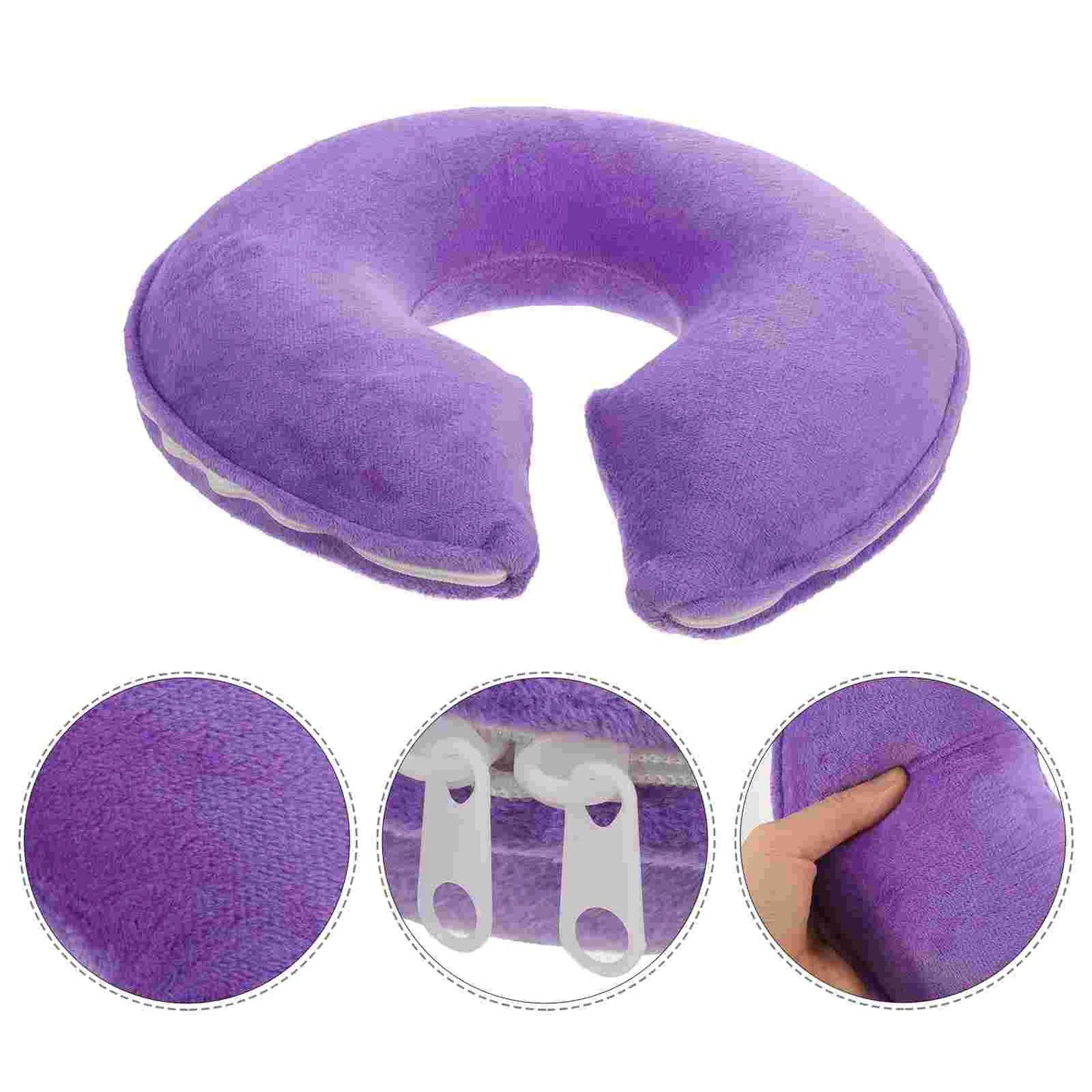 Plane Pillow Car Neck Pillows for Sleeping Travel Washable U Foam Nap U-shaped