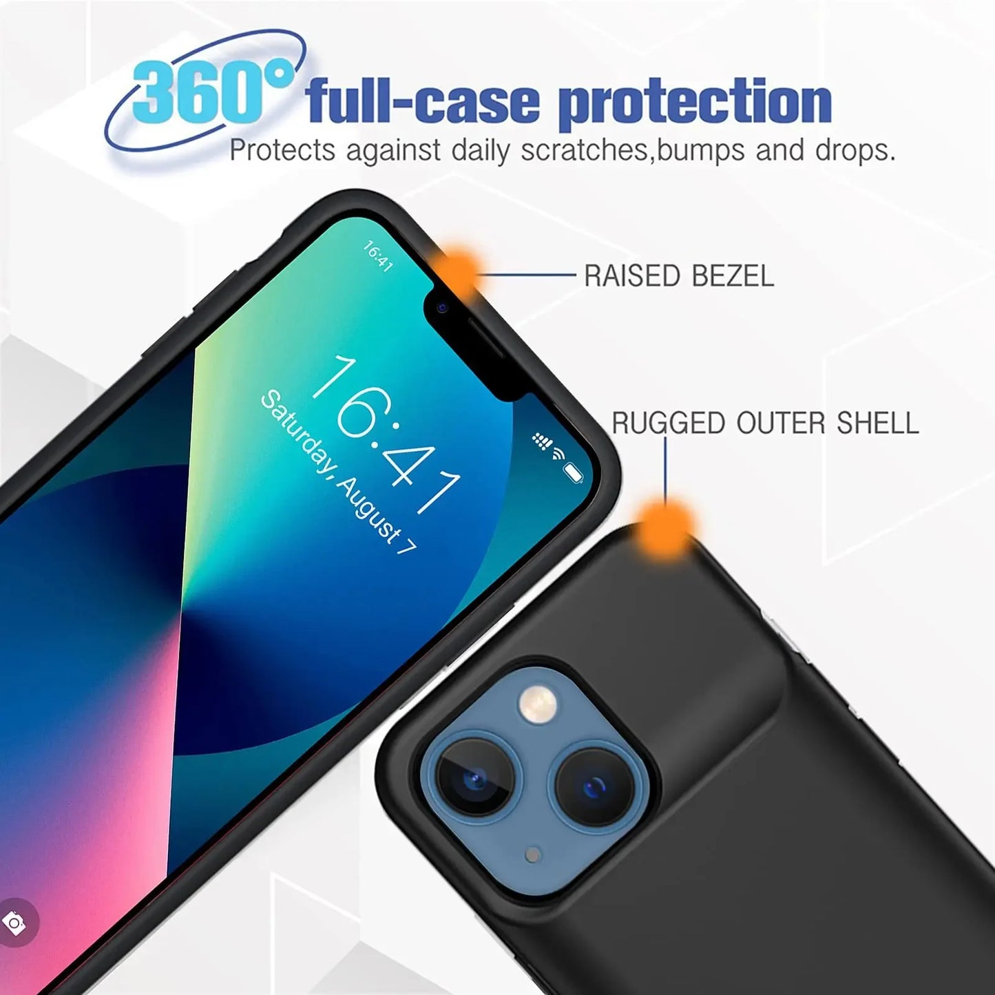 6800mAh Battery Charger Case Powerbank For IPhone