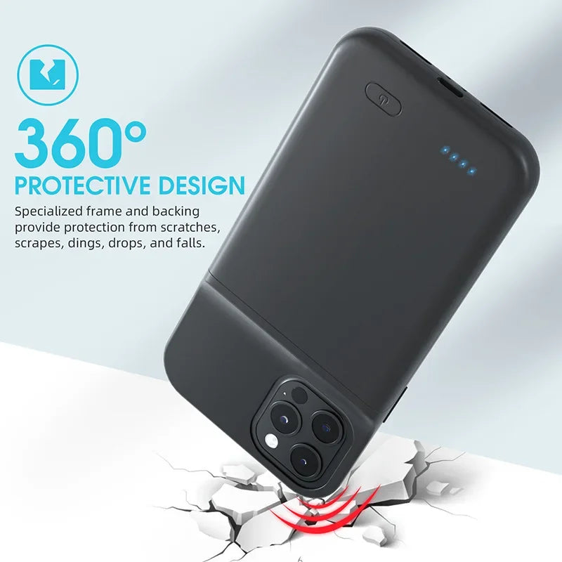 6800mAh Battery Charger Case Powerbank For IPhone